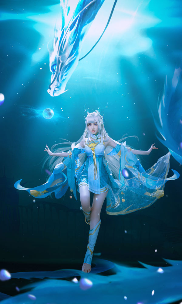 王者榮耀西施游龍輕影cos